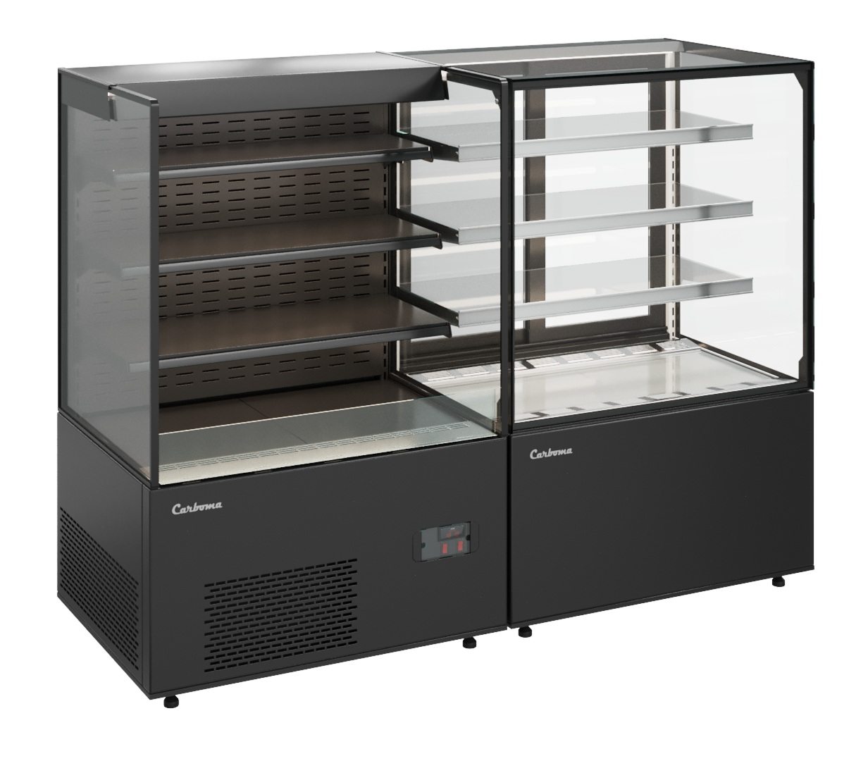 Витрина холодильная Carboma KC71-130 VV 1,2-2 (открытая) (индивидуальное исполнение)