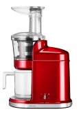 Соковыжималка для овощей и фруктов KitchenAid, шнековая максимальная экстракция (серебряный медальон, карамельное яблоко)