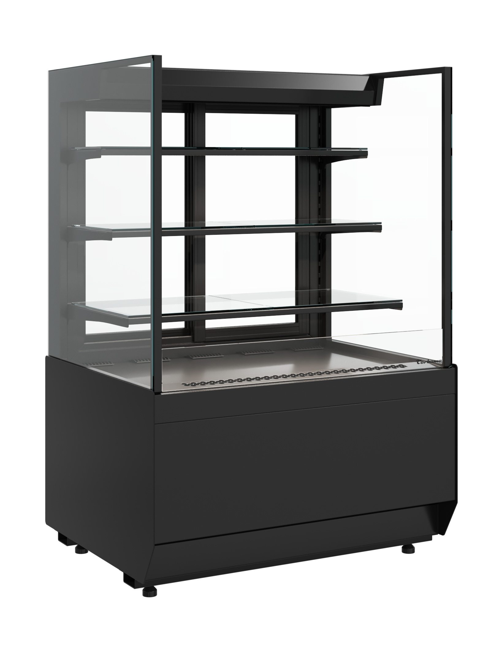 Открытая холодильная витрина Carboma KC70 VM 0,9-2 STANDARD с прямой боковиной (версия 2.0)