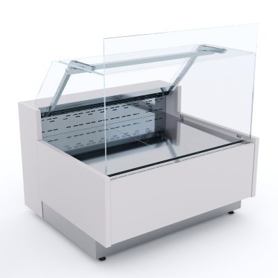 Витрина холодильная VISTA-Gastro 1250, с экраном, агрегат, RGV12CA-P REFETTORIO