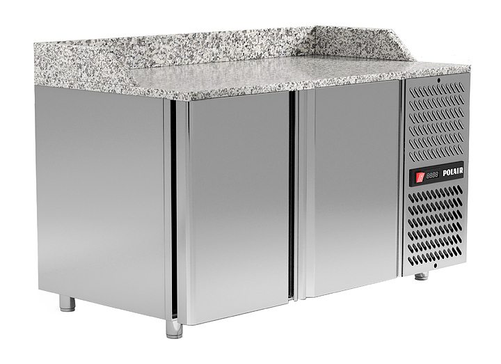 Стол для пиццы POLAIR TM2ENPIZZA-G с бортом