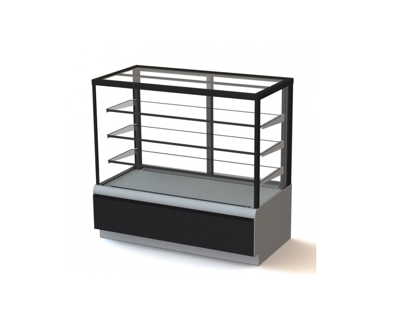 Витрина холодильная KC70 VM 0,9-1 LIGHT 9006-9005 (ВХСв-0,9д Carboma Cube ТЕХНО)