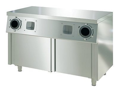 Стол-тумба с диспенсерами для стаканов СТД-2/1200-2, купе