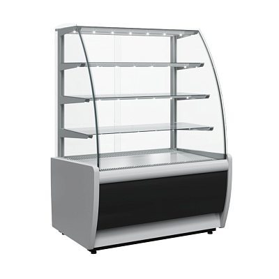 Витрина холодильная Carboma K70 VH 1,3-1 LIGHT Chocolate 0011-9005 (ВХСв - 1,3д ТЕХНО для шоколада)