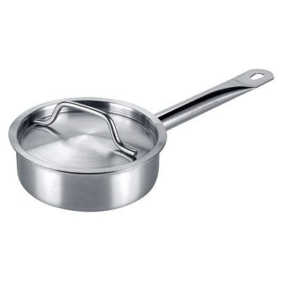 Сотейник нерж с тройным дном 180х65мм объем 1,65 L с 1 ручкой Viatto 101604