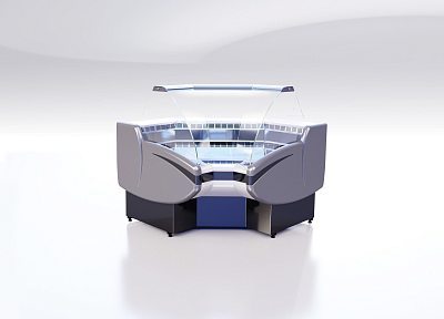 Прилавок Gamma КНП IC (угол внутр., с боковинами) GAMMA-2 G КНП IC90 CRYSPI