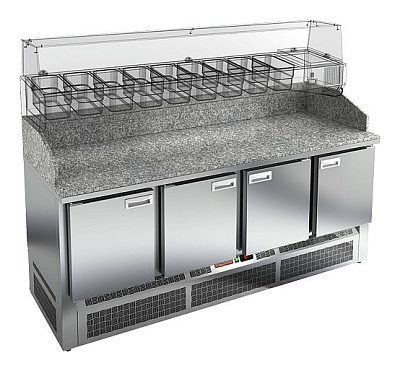 стол охлаждаемый для пиццы hicold pze3-1111/gn