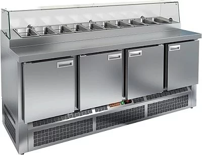 стол охлаждаемый для пиццы hicold pze1-1111/gn стекло