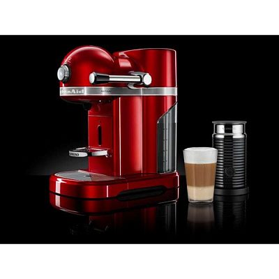 Капсульная кофемашина KitchenAid Nespresso, красный+Aeroccino (цвета в ассортименте)