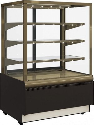 Витрина холодильная Carboma KC70 VV 0,6-1 STANDARD 9006-9005 (ВХСв-0,6д Cube Люкс ТЕХНО)