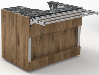 Прилавок кассовый левый RT1ASL Capital 1105x700x830мм REFETTORIO