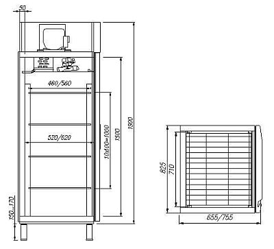 Шкаф холодильный Carboma F700