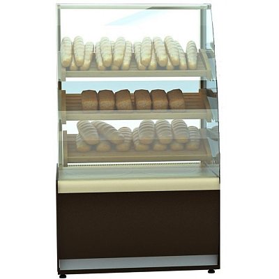 Витрина хлебная Carboma K70 N 0,9-1 LIGHT Bread 0012-0109 (со стеклом)